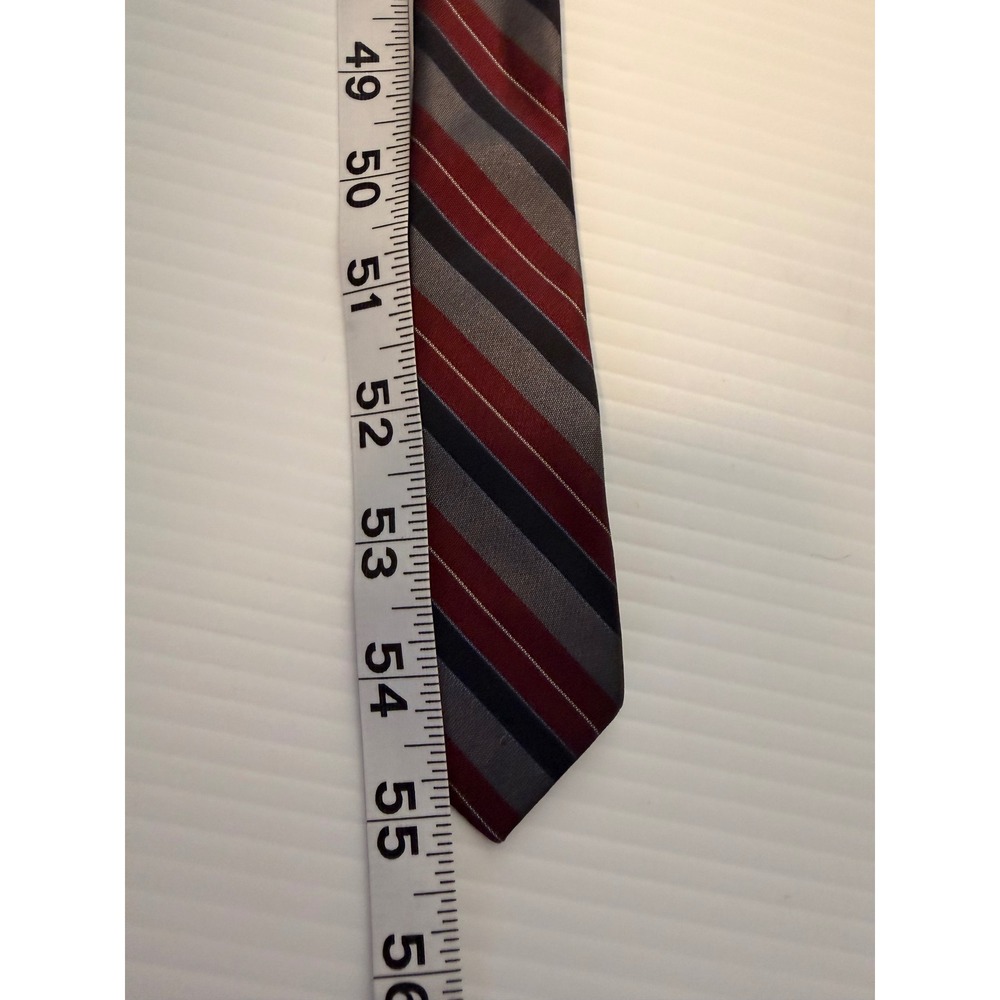 Christian Dior‎ Striped Silk Tie Paris New York Men's Necktie vintage - Picture 6 of 9